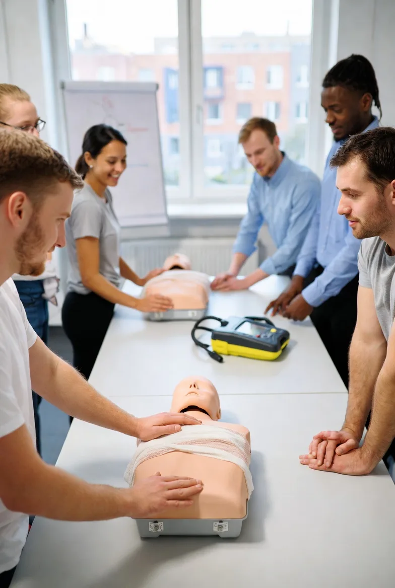 Erste-Hilfe Übung – CPR Training bei Mo's Fahrschule Berlin