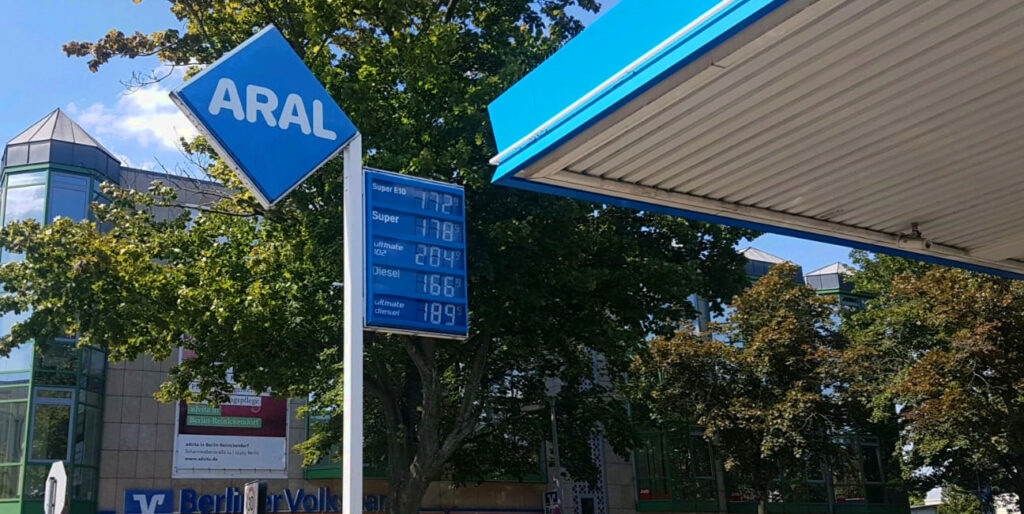 preistafel aral tankstelle